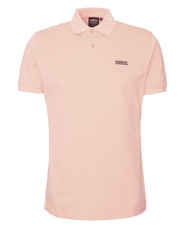 Barbour Tourer Polo Shirt Rød | BABO88109