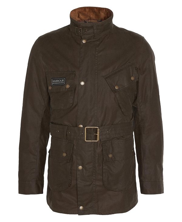 Barbour Tourer Slim International Waxed Jacket Brune | BABO87193