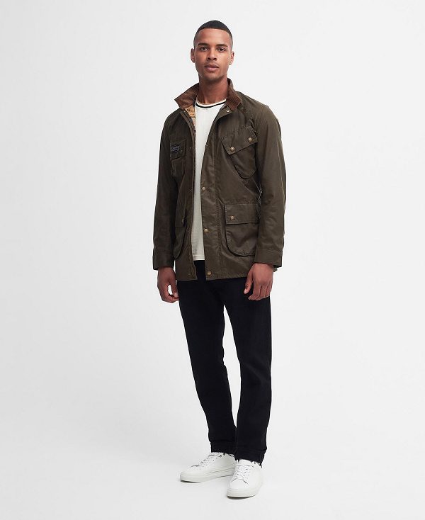 Barbour Tourer Slim International Waxed Jacket Brune | BABO87193