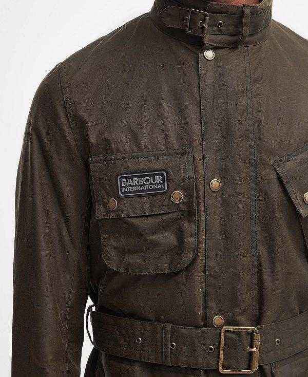 Barbour Tourer Slim International Waxed Jacket Brune | BABO87193