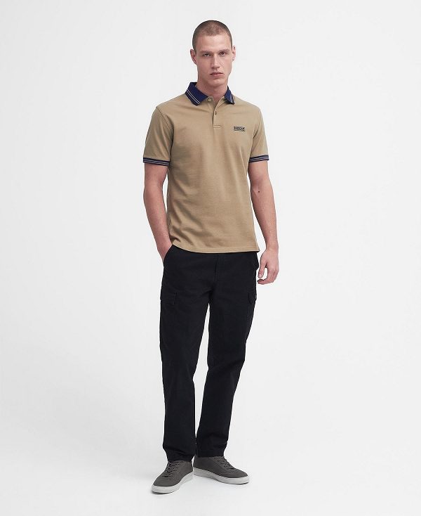 Barbour Tracker Short-sleeved Polo Shirt Khaki | BABO88173