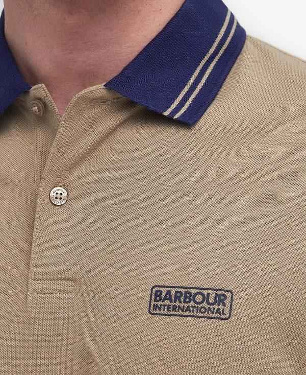 Barbour Tracker Short-sleeved Polo Shirt Khaki | BABO88173