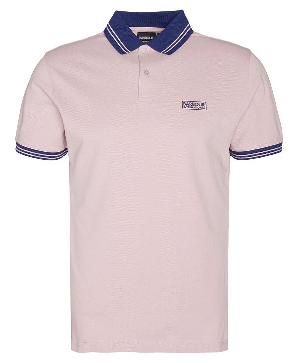 Barbour Tracker Short-sleeved Polo Shirt Lyserød | BABO88188