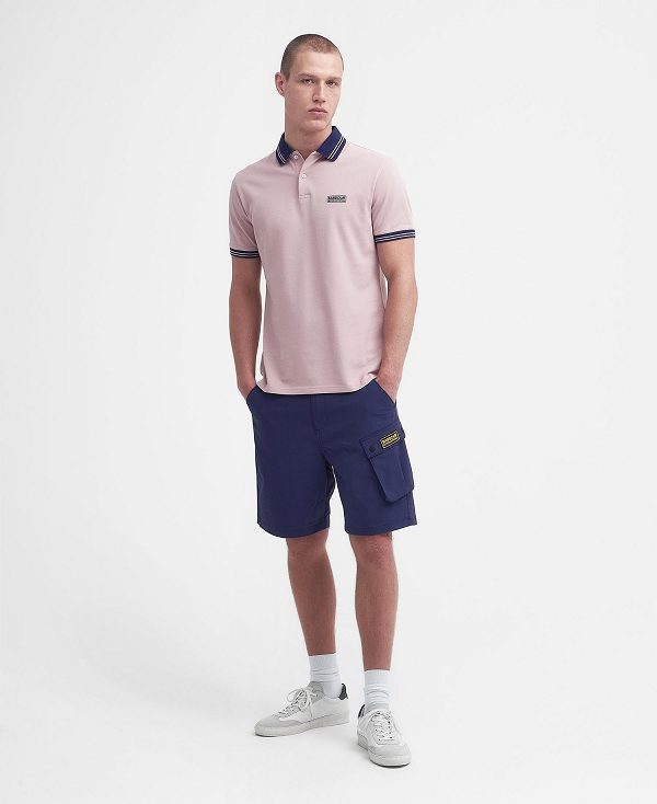 Barbour Tracker Short-sleeved Polo Shirt Lyserød | BABO88188