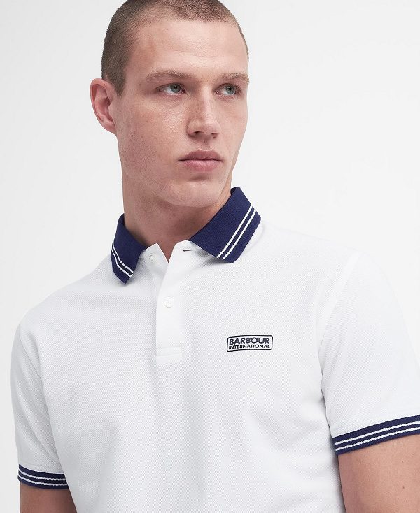 Barbour Tracker Short-sleeved Polo Shirt Hvide | BABO88193