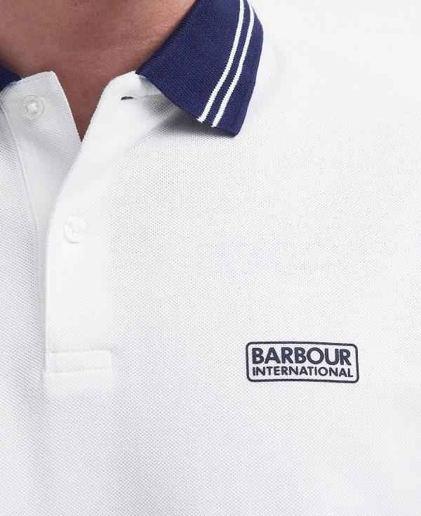 Barbour Tracker Short-sleeved Polo Shirt Hvide | BABO88193