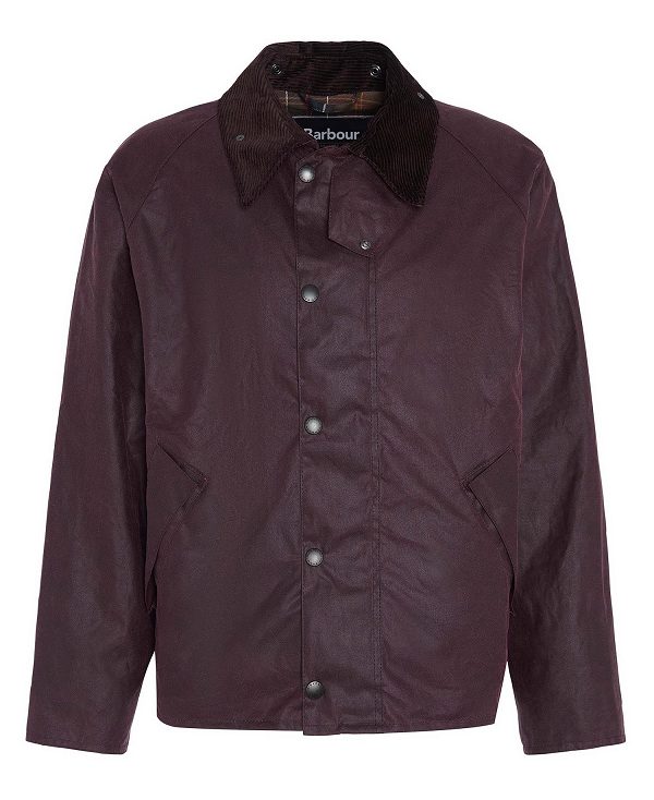 Barbour Transport Waxed Jacket Bordeaux | BABO87261