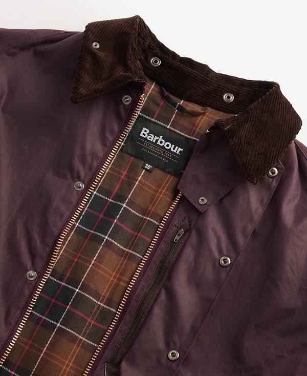 Barbour Transport Waxed Jacket Bordeaux | BABO87261