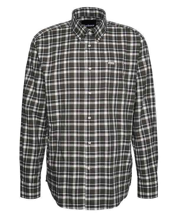 Barbour Turville Regular Long-sleeved Shirt Grøn | BABO87894