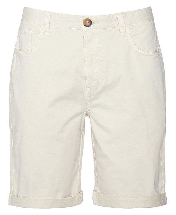 Barbour Twill Shorts Beige | BABO88798