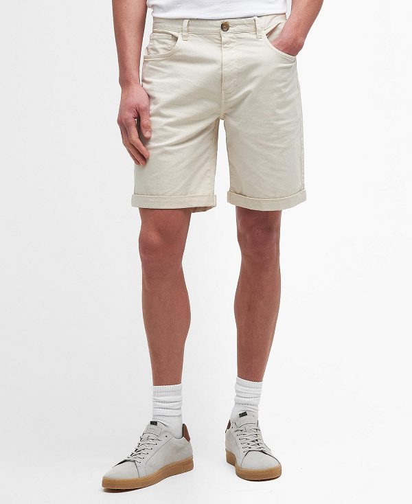 Barbour Twill Shorts Beige | BABO88798