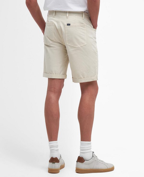 Barbour Twill Shorts Beige | BABO88798