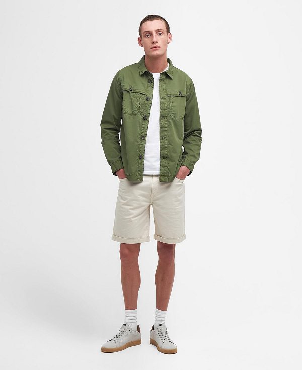 Barbour Twill Shorts Beige | BABO88798