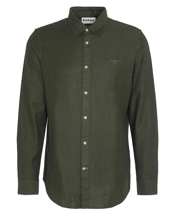 Barbour Twillbridge Tailored Long-sleeved Shirt Hvide | BABO87588