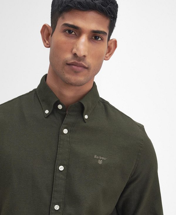 Barbour Twillbridge Tailored Long-sleeved Shirt Hvide | BABO87588