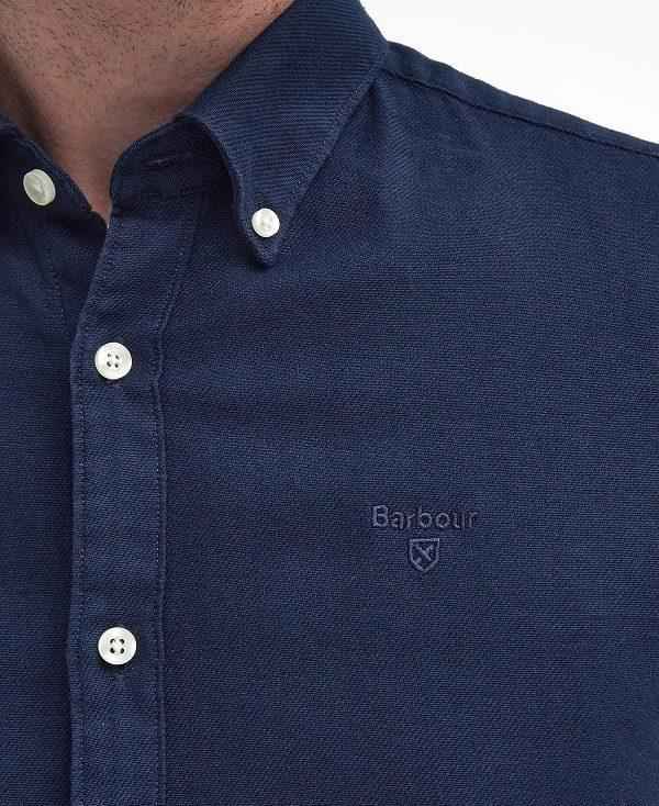 Barbour Twillbridge Tailored Long-sleeved Shirt Mørkeblå | BABO87880