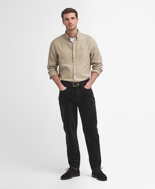 Barbour Twillbridge Tailored Long-sleeved Shirt Grå | BABO87882