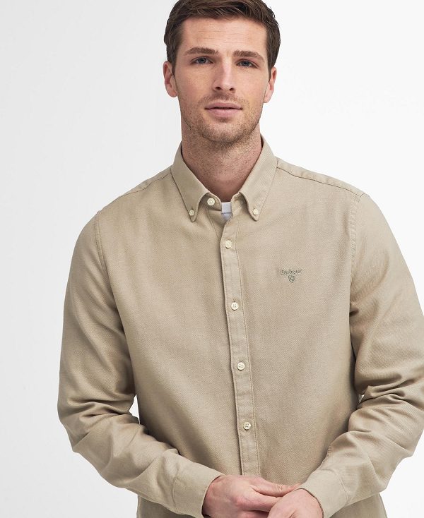 Barbour Twillbridge Tailored Long-sleeved Shirt Grå | BABO87882