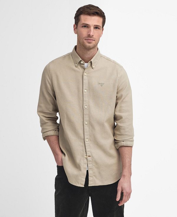 Barbour Twillbridge Tailored Long-sleeved Shirt Grå | BABO87882