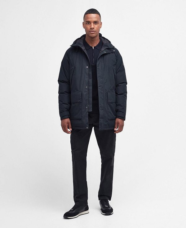 Barbour Urquhart Waterproof Parka Sort | BABO87406