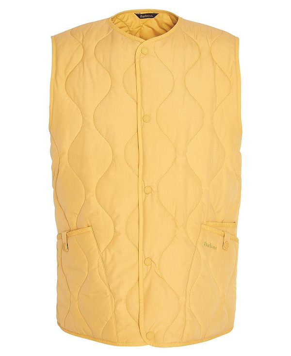 Barbour Utility Liddesdale Gilet Orange Guld | BABO87549