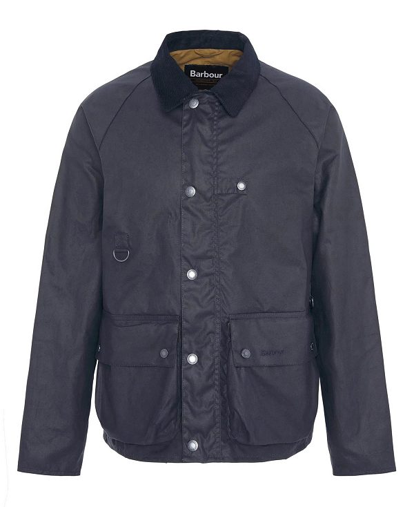 Barbour Utility Spey Waxed Jacket Mørkeblå | BABO87197