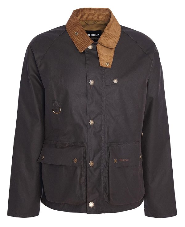 Barbour Utility Spey Waxed Jacket Olivengrøn | BABO87196