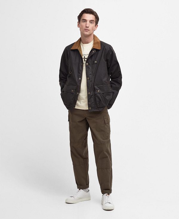 Barbour Utility Spey Waxed Jacket Olivengrøn | BABO87196