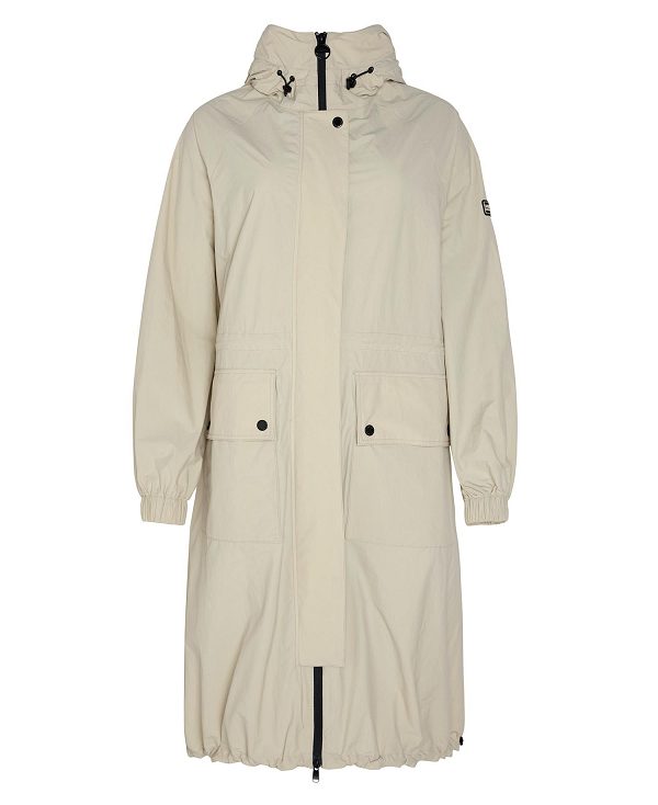 Barbour Varona Showerproof Parka Beige | BABO89404