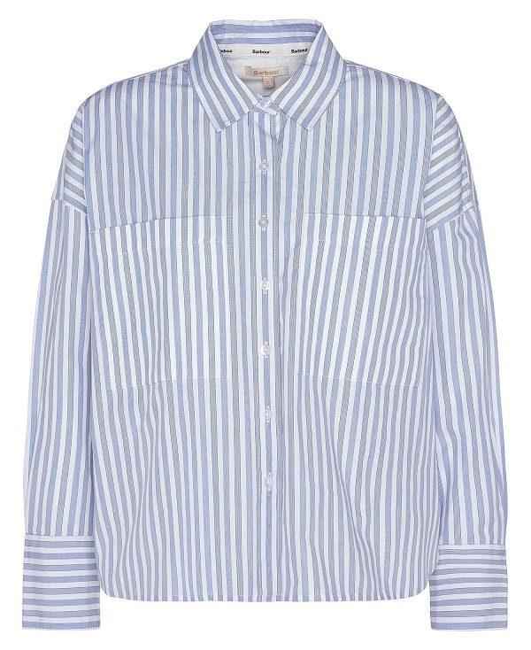 Barbour Violetta Striped Long-sleeved Shirt Striber | BABO89523