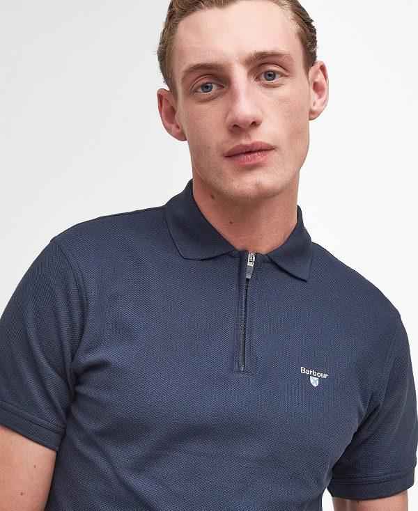 Barbour Wadworth Short-sleeved Polo Shirt Mørkeblå | BABO88187