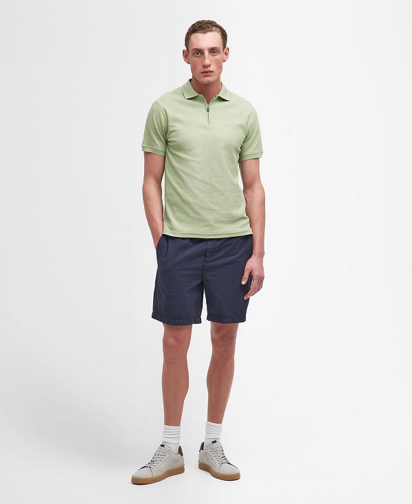 Barbour Wadworth Short-sleeved Polo Shirt Grøn | BABO88205