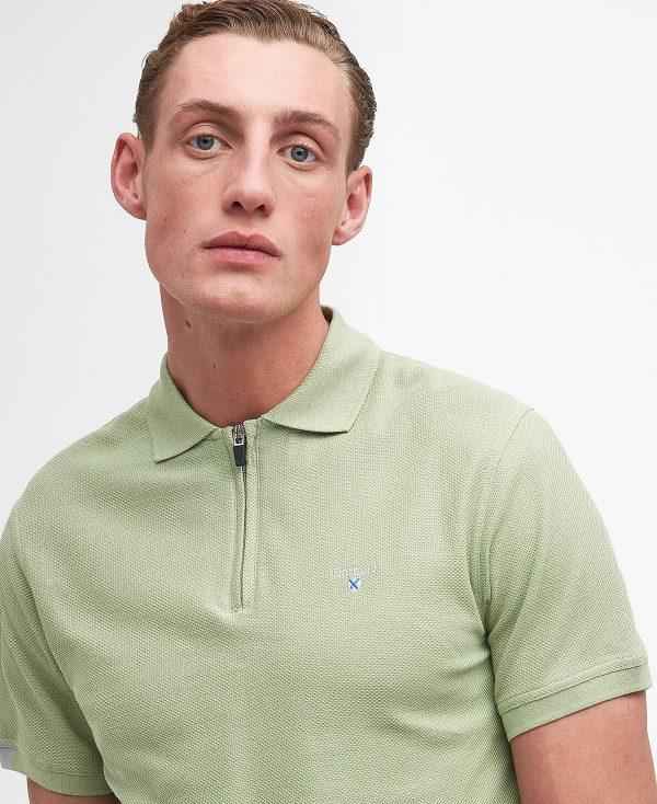 Barbour Wadworth Short-sleeved Polo Shirt Grøn | BABO88205