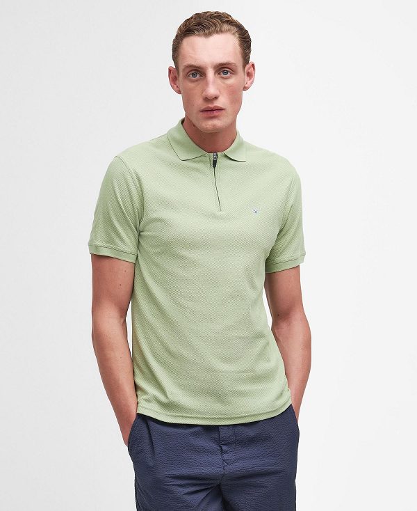 Barbour Wadworth Short-sleeved Polo Shirt Grøn | BABO88205