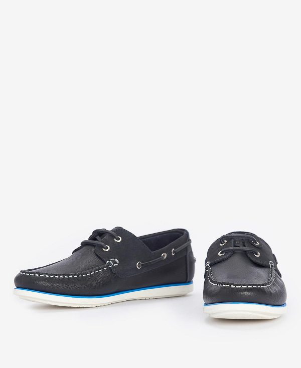 Barbour Wake Boat Shoes Mørkeblå | BABO88895