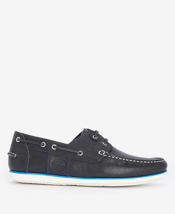 Barbour Wake Boat Shoes Mørkeblå | BABO88895