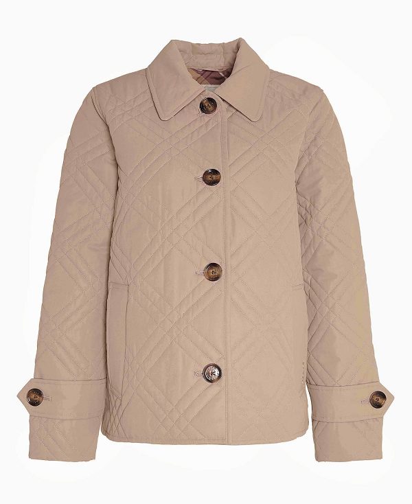 Barbour Walton Quilted Jacket Orange Mørkerød | BABO89372