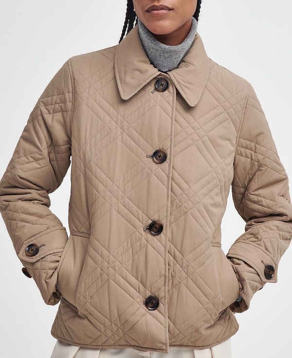 Barbour Walton Quilted Jacket Orange Mørkerød | BABO89372