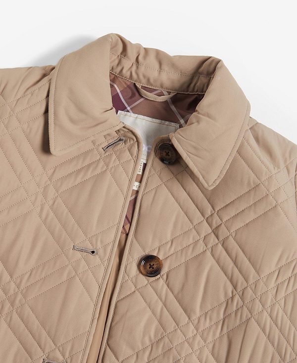 Barbour Walton Quilted Jacket Orange Mørkerød | BABO89372