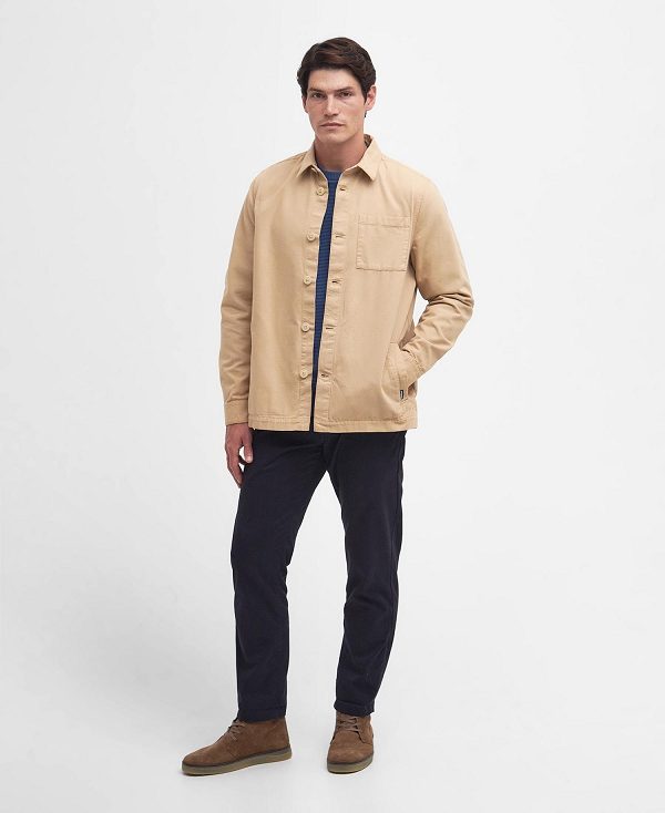 Barbour Washed Cotton Overshirt Brune | BABO87961