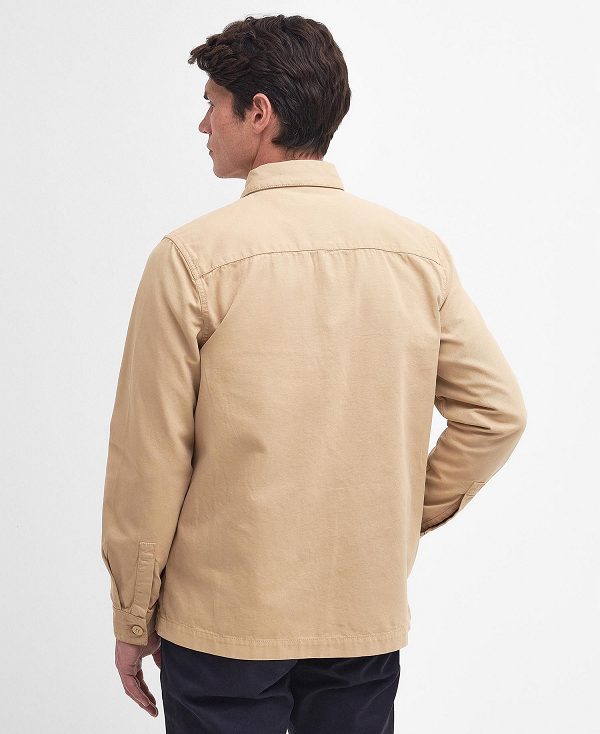 Barbour Washed Cotton Overshirt Brune | BABO87961