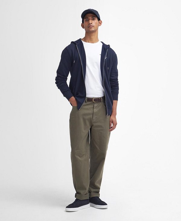 Barbour Washed Stretch Regular Trousers Grøn | BABO88829