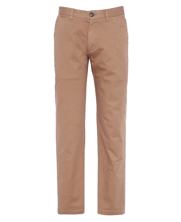 Barbour Washed Stretch Tailored Trousers Beige | BABO88813