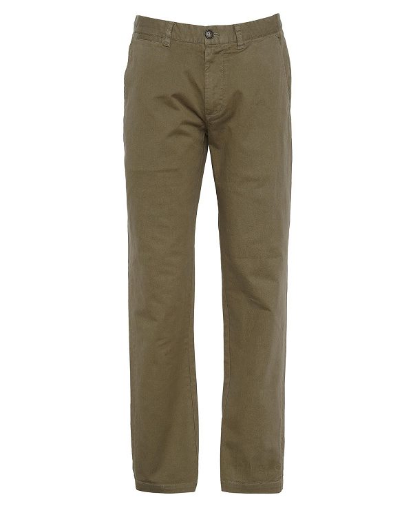 Barbour Washed Stretch Tailored Trousers Grøn | BABO88815