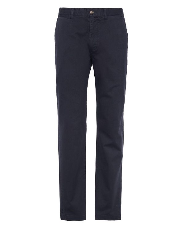 Barbour Washed Stretch Tailored Trousers Mørkeblå | BABO88816