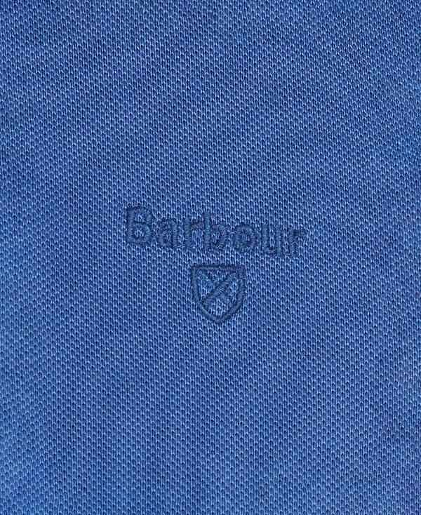 Barbour Washed-out Sports Polo Shirt Blå | BABO88039