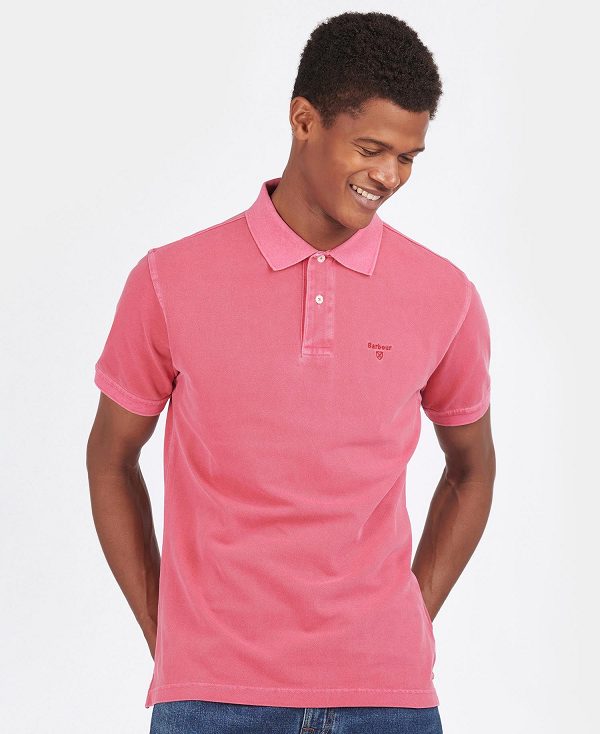 Barbour Washed-out Sports Polo Shirt Grøn | BABO88028