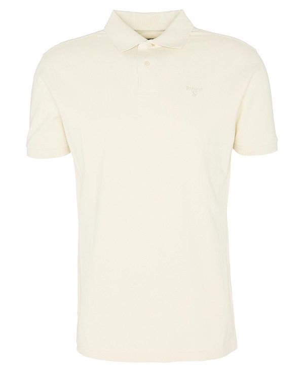 Barbour Washed-out Sports Polo Shirt Hvide | BABO88087