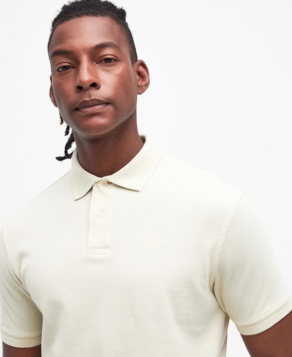 Barbour Washed-out Sports Polo Shirt Hvide | BABO88087