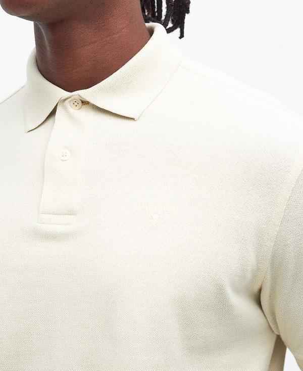 Barbour Washed-out Sports Polo Shirt Hvide | BABO88087